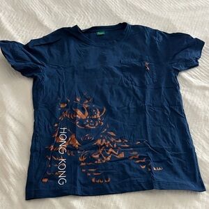 Discovery Navy and Orange Graphic Tee